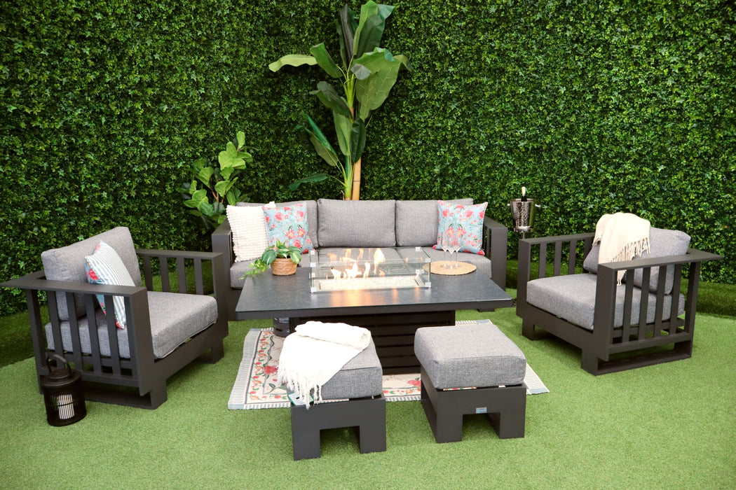 Arizona Three Seater Sofa Firepit Suite