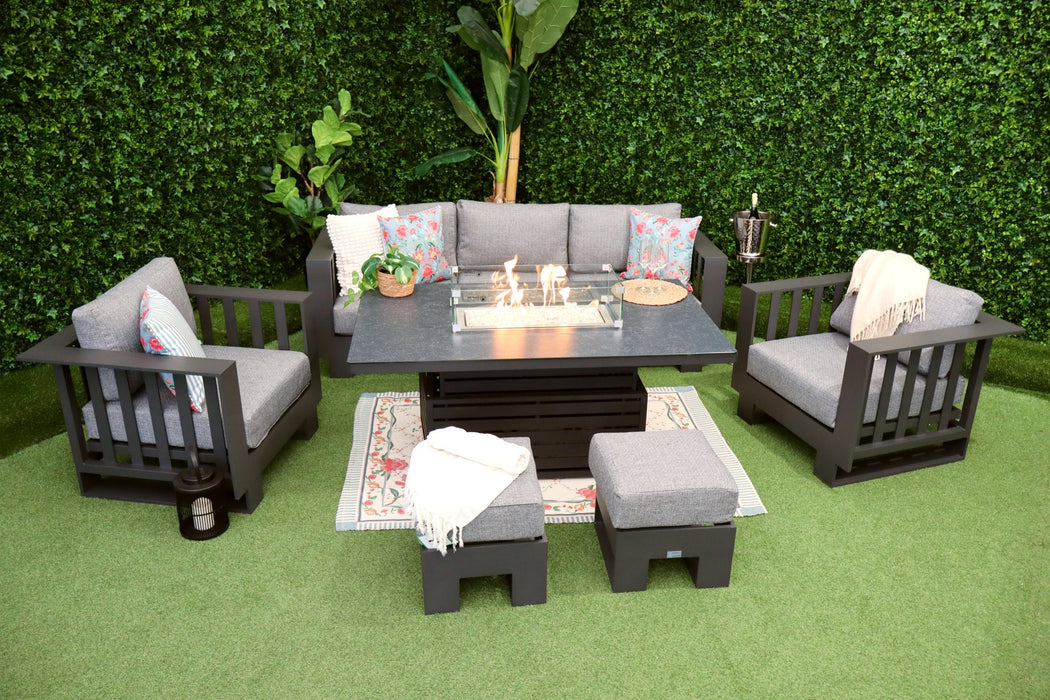 Arizona Three Seater Sofa Firepit Suite