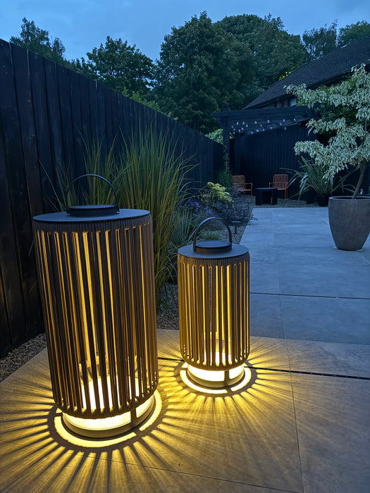 Vienna L Solar Lantern Mocha
