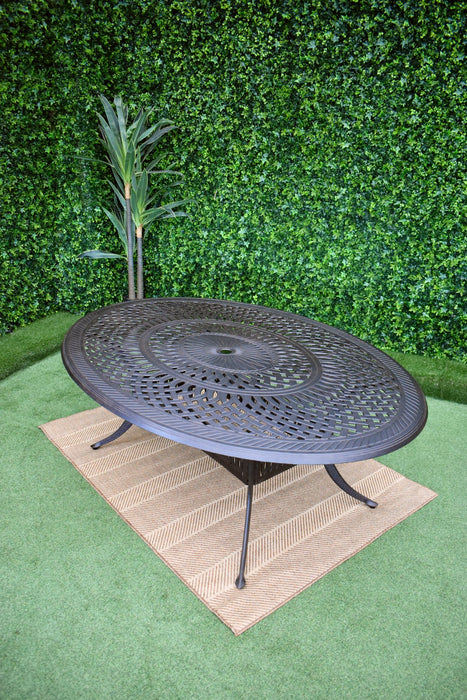 Modena Eight Seat Dining Suite - Bronze