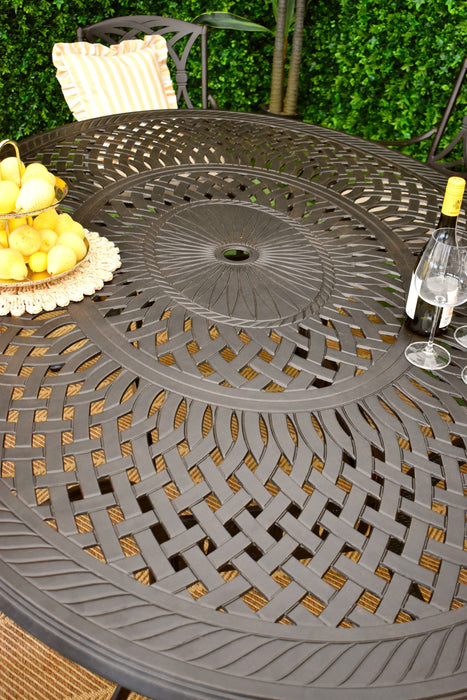 Modena Eight Seat Dining Suite - Bronze