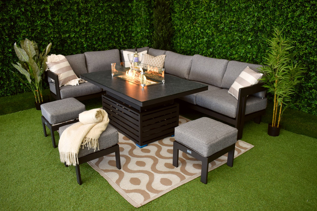Porto L-Corner Firepit Suite