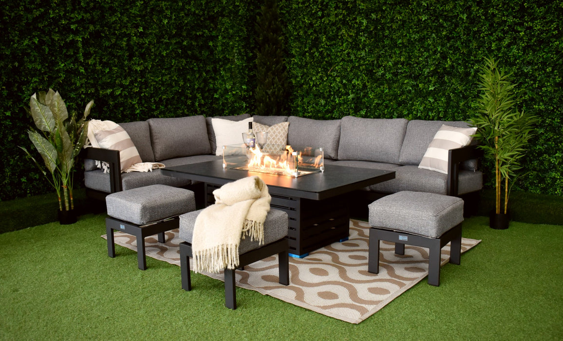 Porto L-Corner Firepit Suite