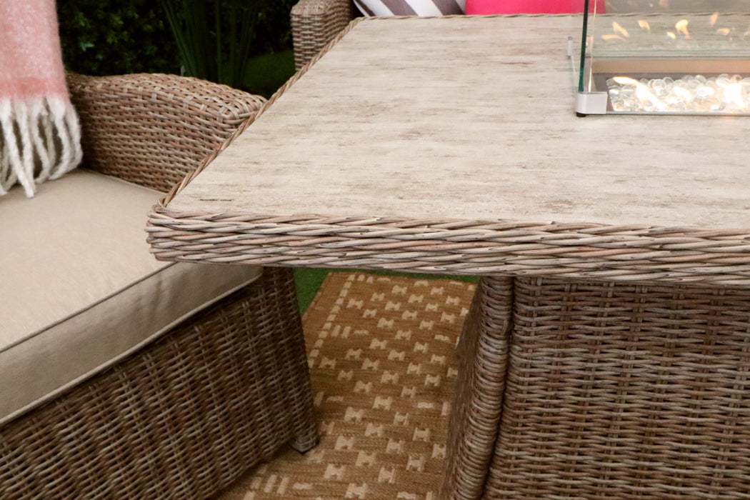 Madrid Reclining 6pc Firepit Sofa Suite