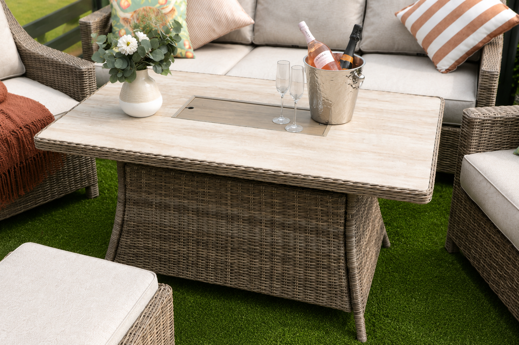 Amalfi Six Piece Firepit Sofa Suite