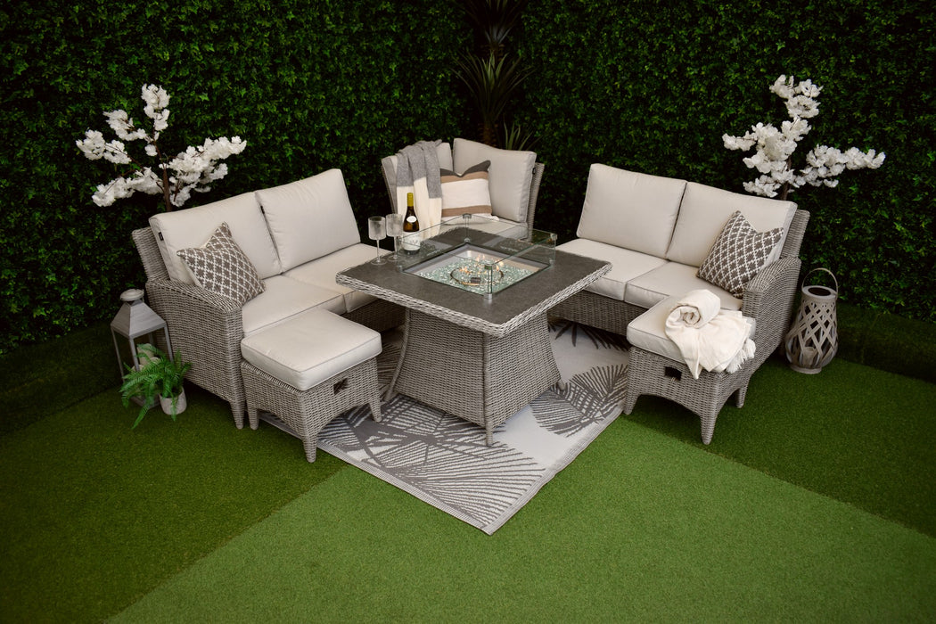 Verona Compact Fire Pit Suite