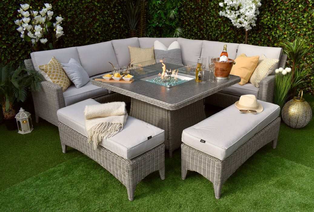 Kettler Lounge Set With Fire Pit Fire Pit Kettler Palma Piece