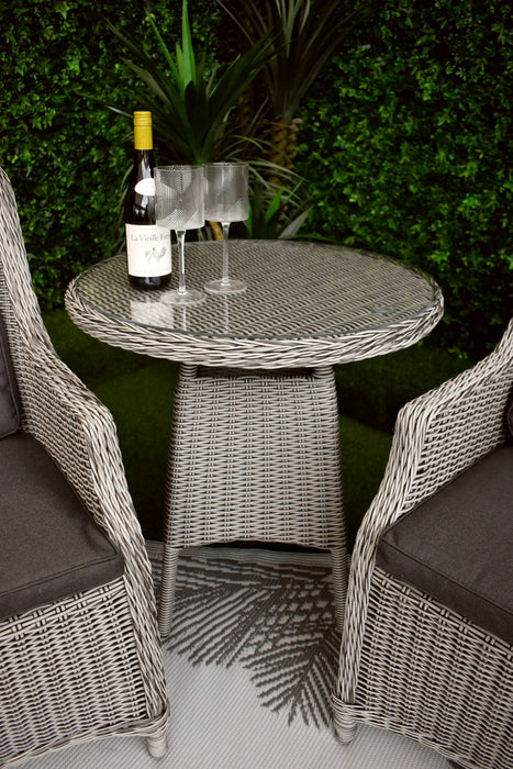 Verona Highback Bistro Charcoal