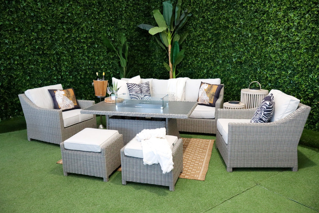 Verona Deluxe Six Piece Firepit Sofa Suite