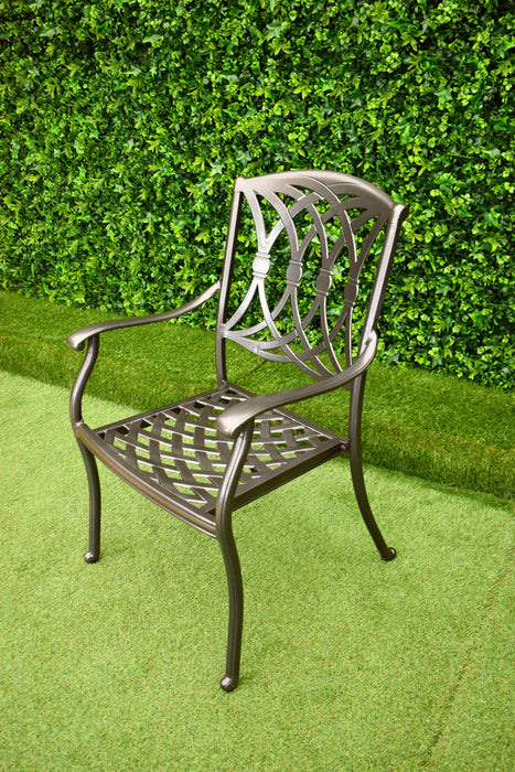 Modena Eight Seat Dining Suite - Bronze