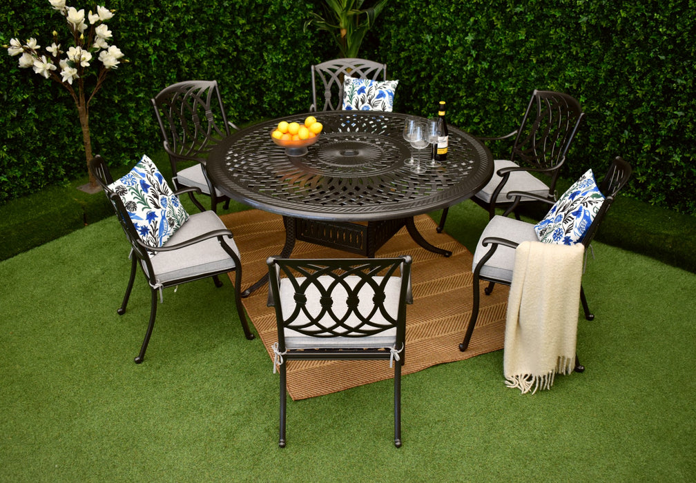 Modena Six Seat Dining Suite - Grey