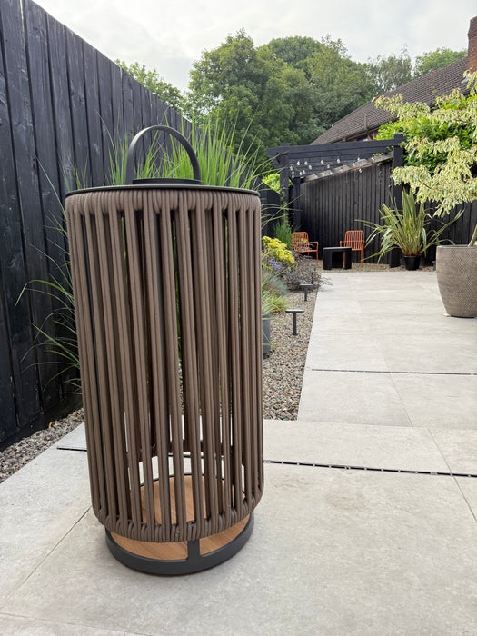 Vienna L Solar Lantern Mocha
