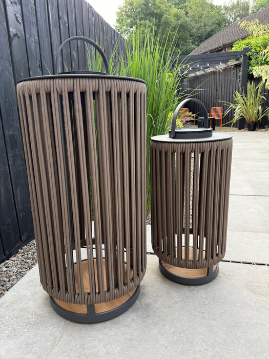 Vienna L Solar Lantern Mocha