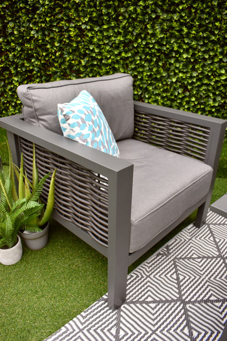 Sorrento Sofa Fire Pit Suite Anthracite Grey