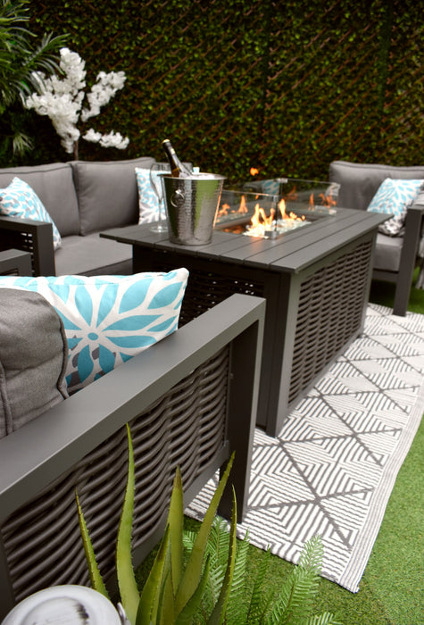 Sorrento Sofa Fire Pit Suite Anthracite Grey