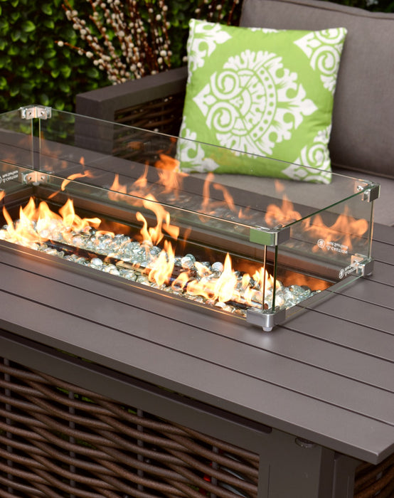 Sorrento Sofa Fire Pit Suite Rich Coffee