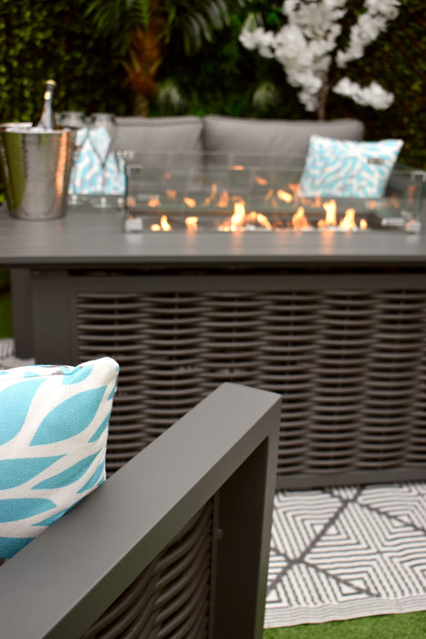 Sorrento Sofa Fire Pit Suite Anthracite Grey