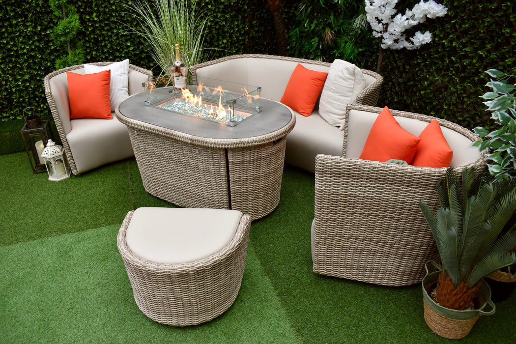 Seville Fire Pit Sofa Suite