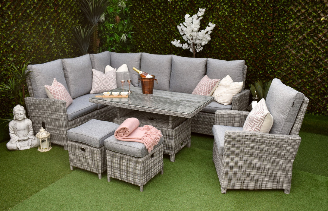 Tuscany L-Corner Reclining Grey