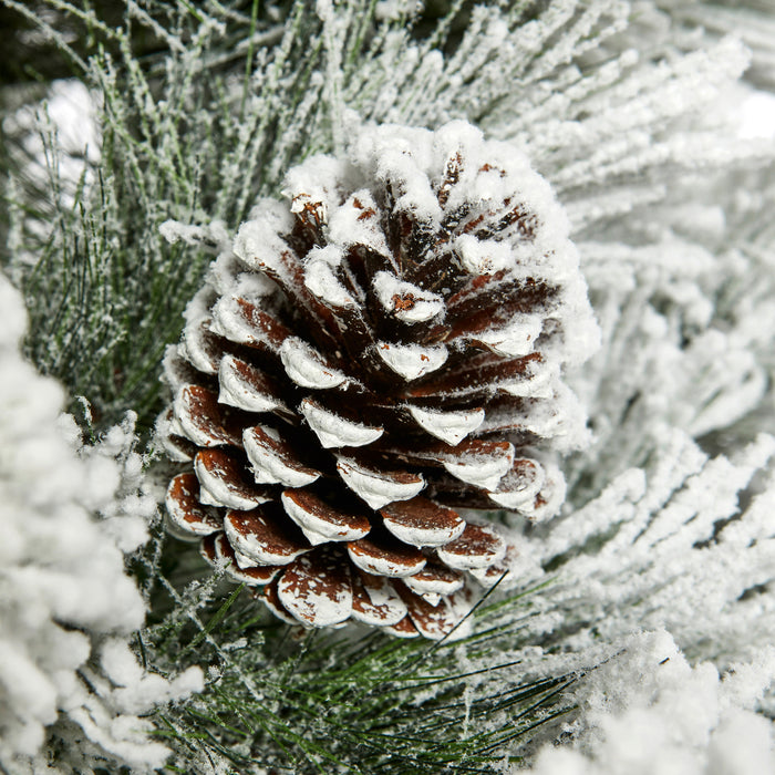 6ft Lumi Spruce Tree with Pinecones