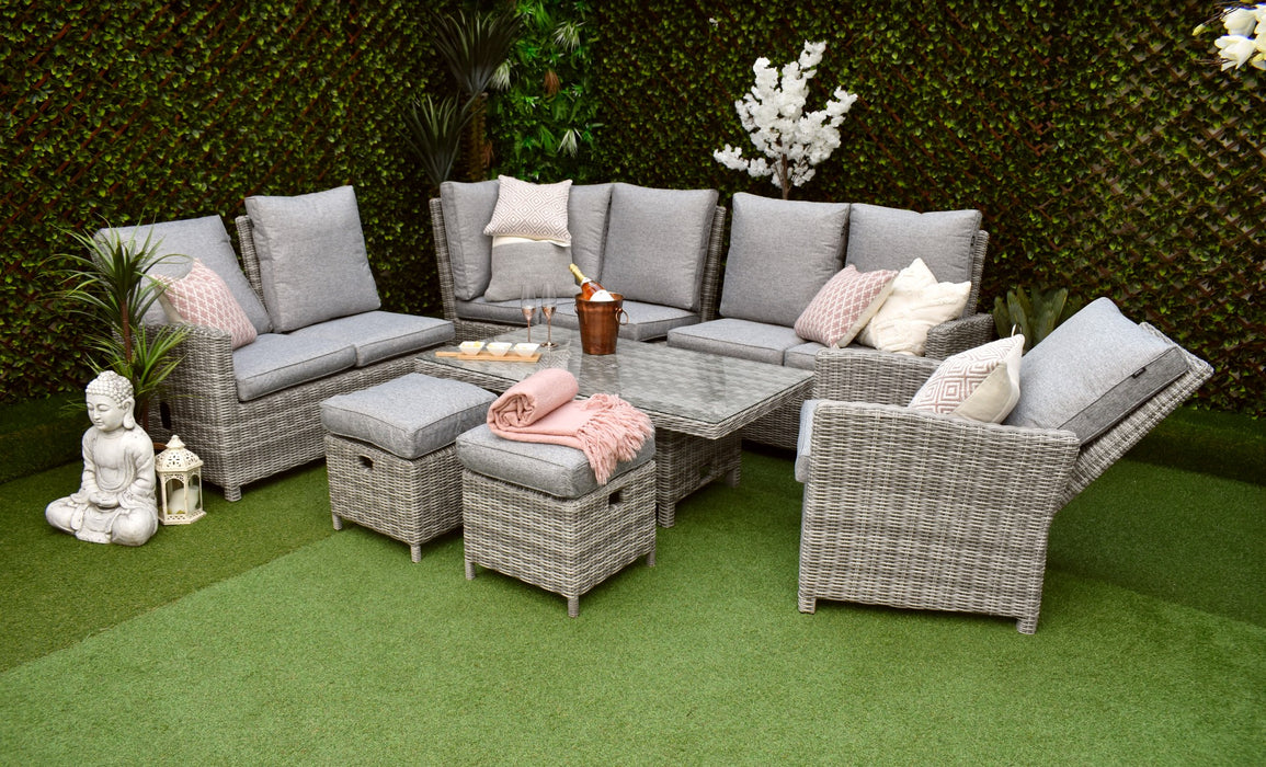 Tuscany L-Corner Reclining Grey