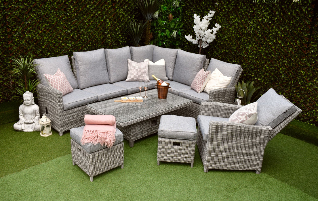 Tuscany L-Corner Reclining Grey