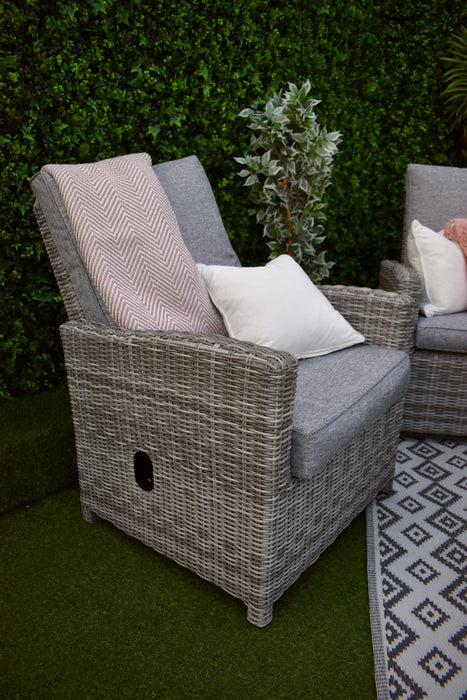 Tuscany Reclining 5pc Sofa Suite Grey