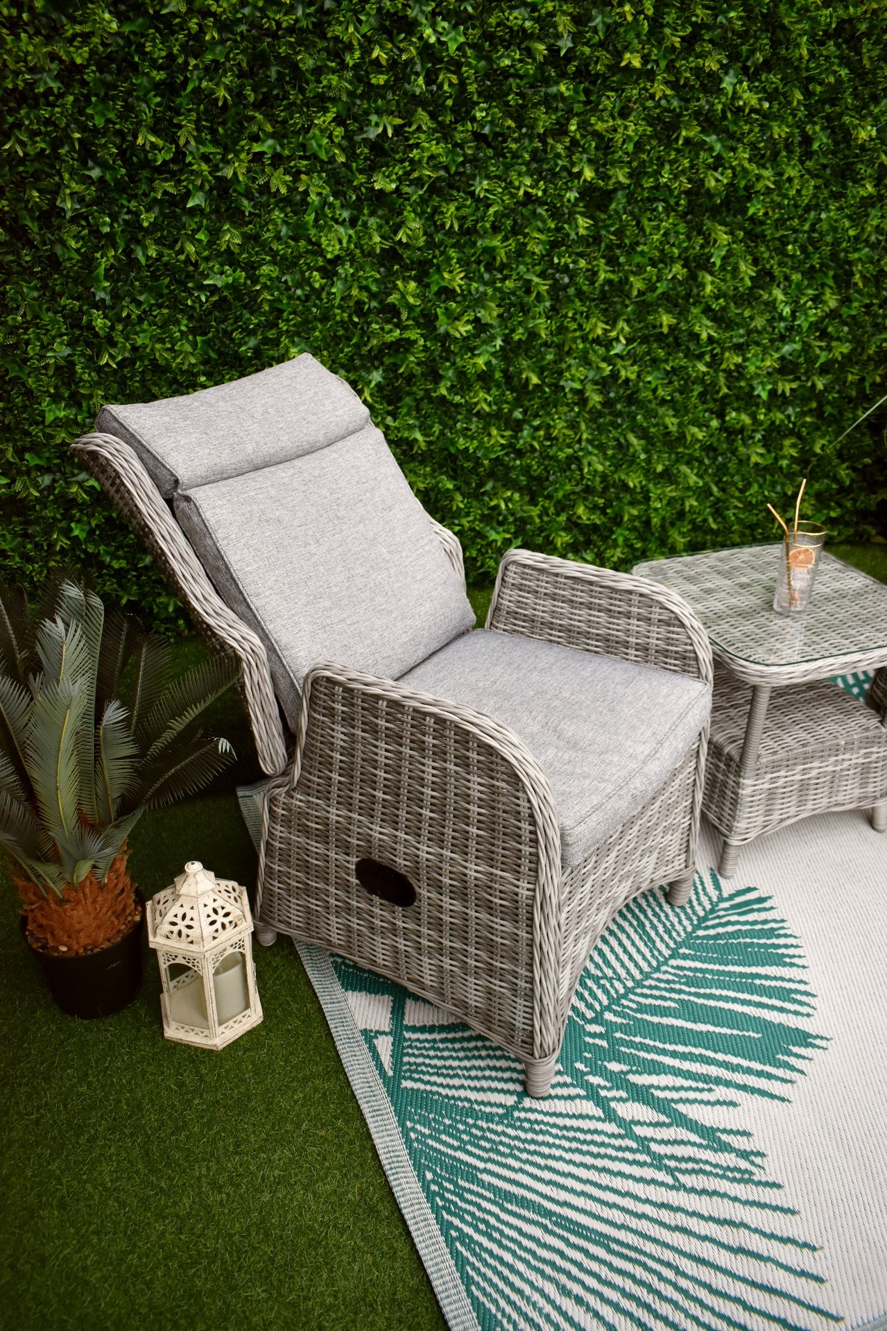 Tuscany Reclining Bistro Grey — eurogardenandhome