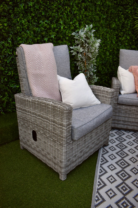 Tuscany Reclining 5pc Sofa Suite Grey