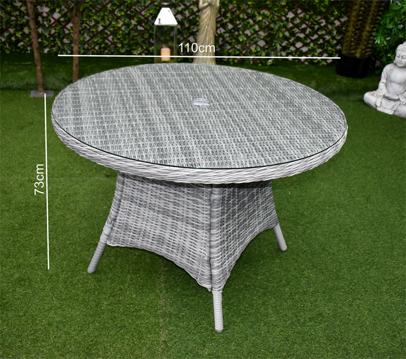 Tuscany Four Seater Dining Grey