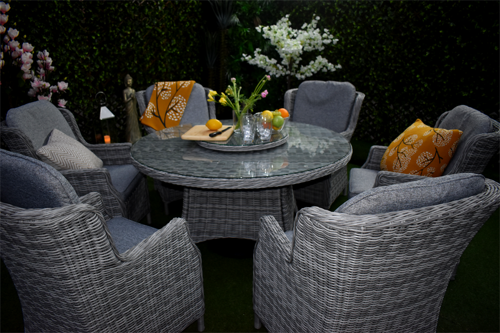 Tuscany Six Seater Windsor Suite Grey