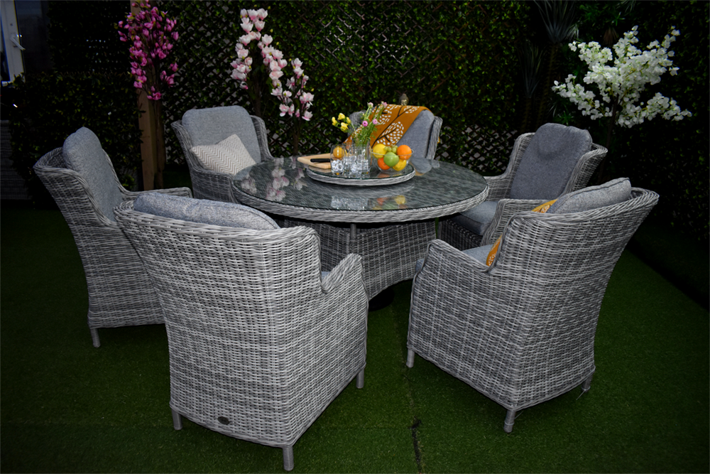 Tuscany Six Seater Windsor Suite Grey