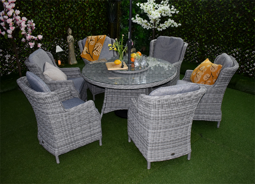 Tuscany Six Seater Windsor Suite Grey