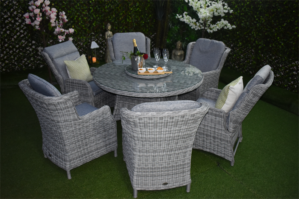 Tuscany Six Seater Deluxe Suite Grey