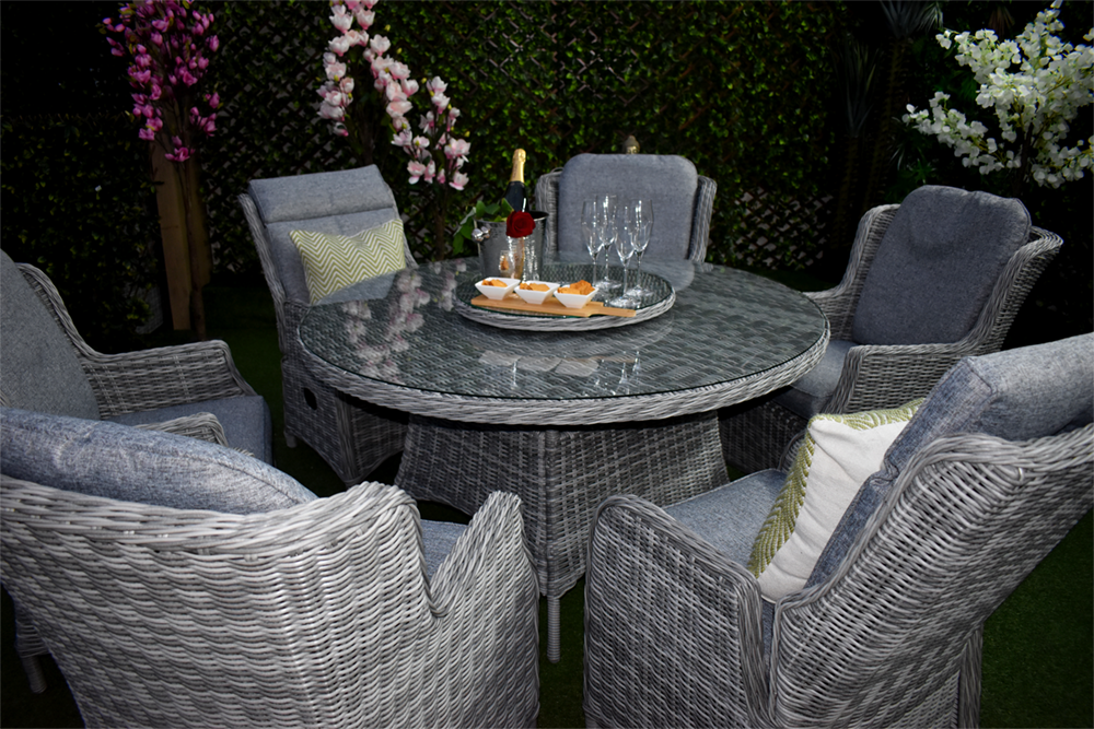 Tuscany Six Seater Deluxe Suite Grey