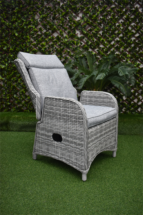Tuscany Six Seater Reclining Suite Grey