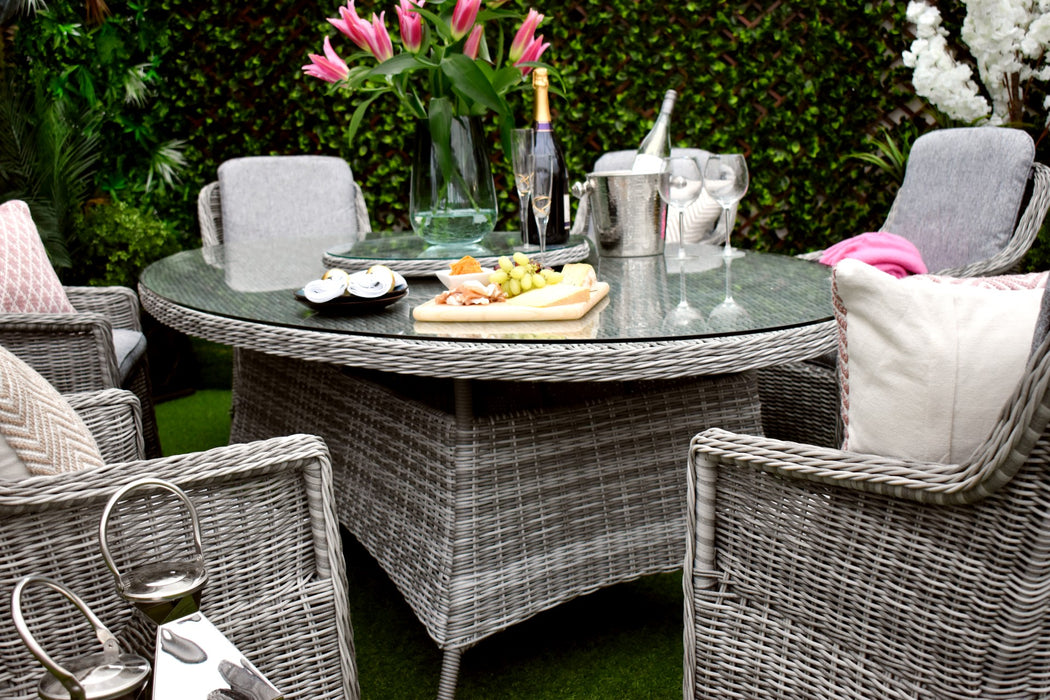 Tuscany Eight Oval Dining Grey