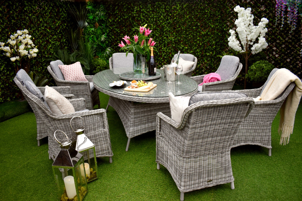 Tuscany Eight Oval Dining Grey