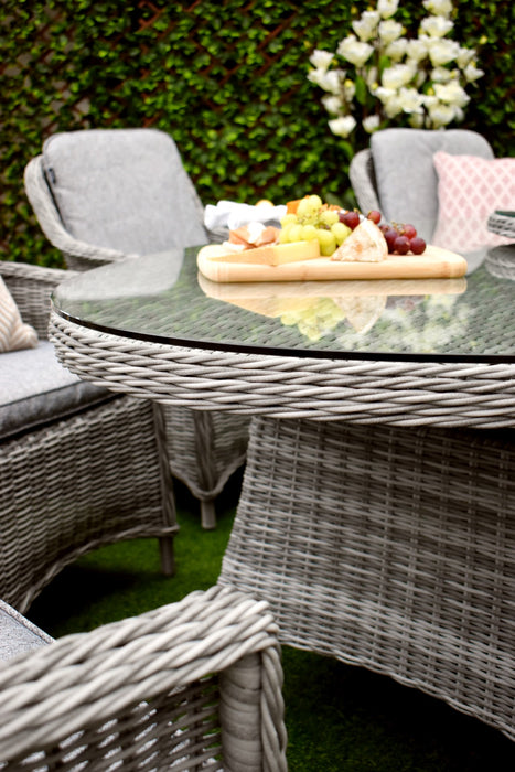 Tuscany Eight Oval Dining Grey