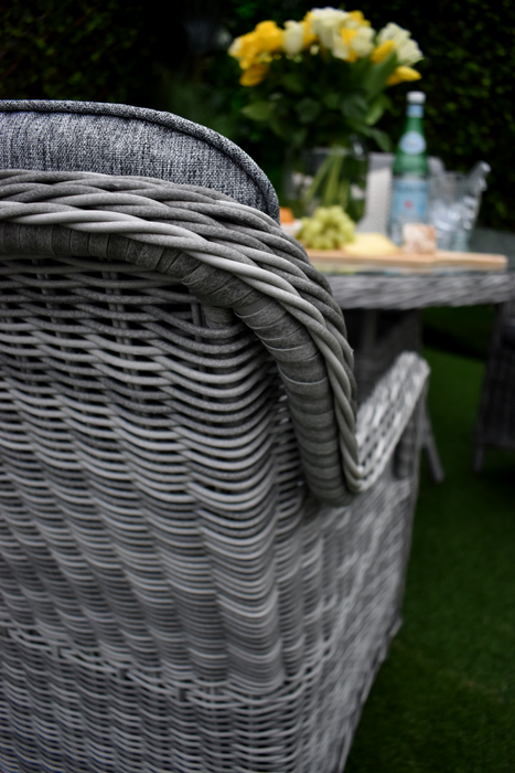 Tuscany Four Seater Dining Grey