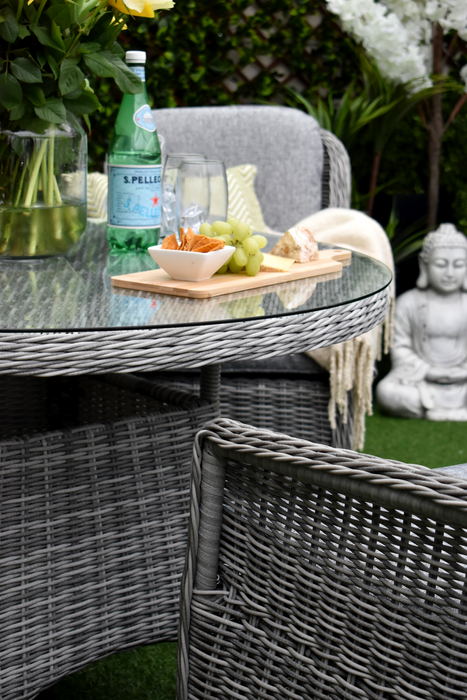 Tuscany Four Seater Dining Grey