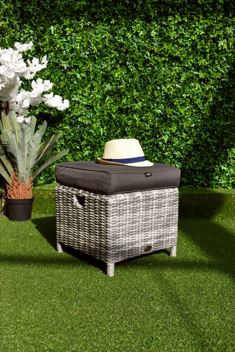 Tuscany Charcoal Footstool