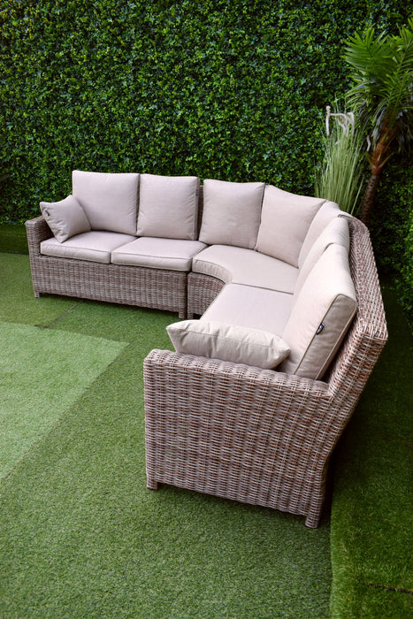 Madrid Curved Corner Suite with Two Armchairs
