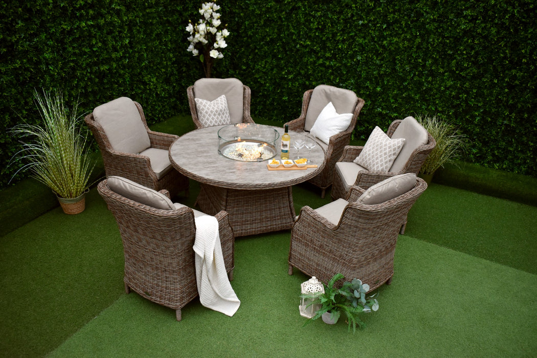 Madrid Six Seater Windsor Firepit Suite