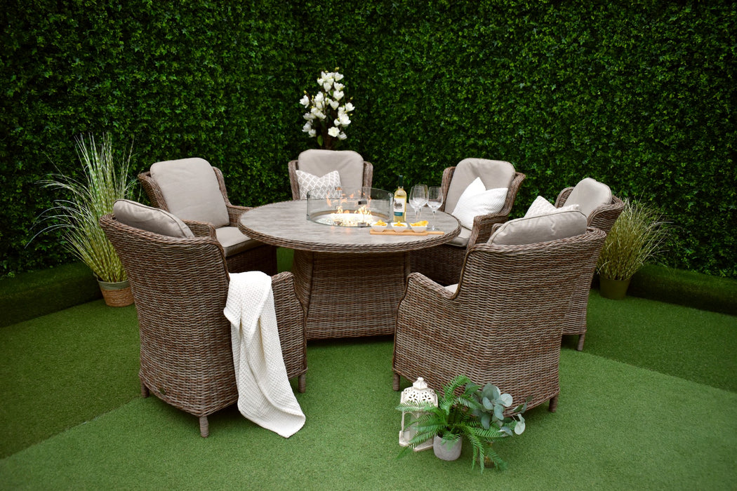 Madrid Six Seater Windsor Firepit Suite