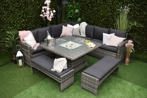 Monaco slim living and dining table garden set cheap