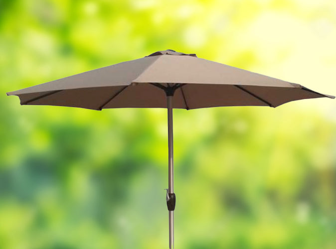 3m Parasol Taupe — Euro Garden and Home