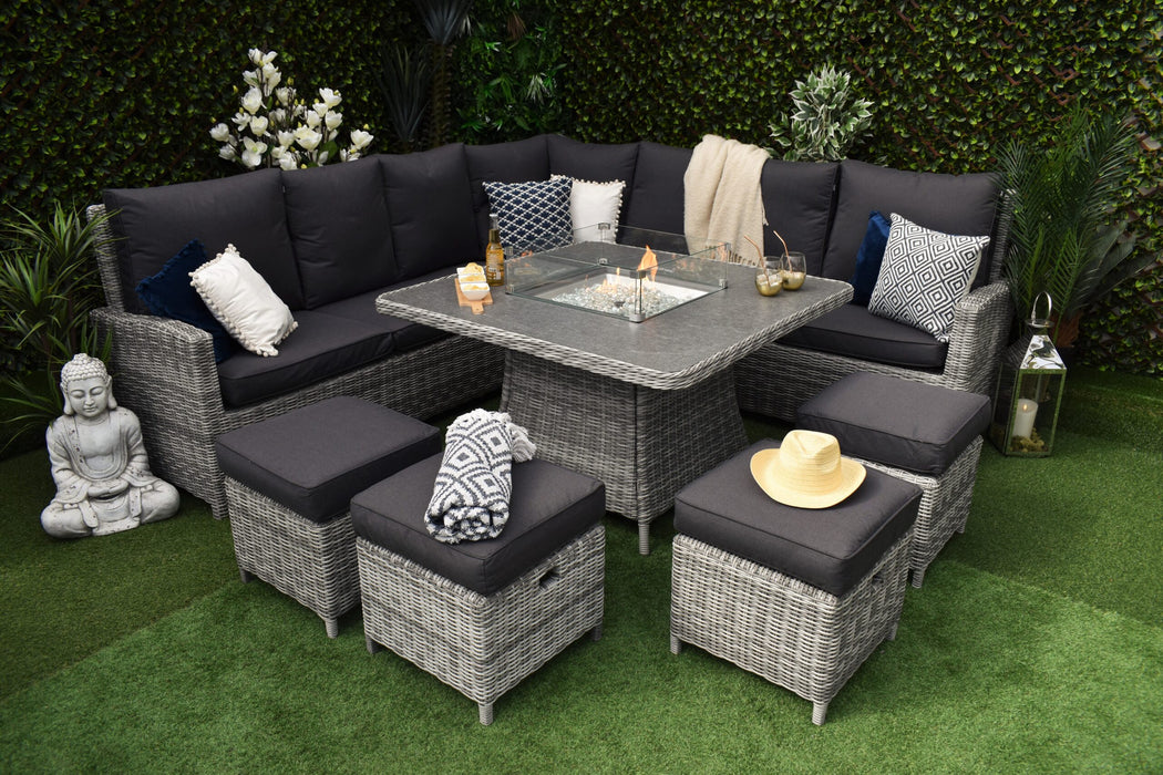 Tuscany High-Back L-Corner Fire Pit
