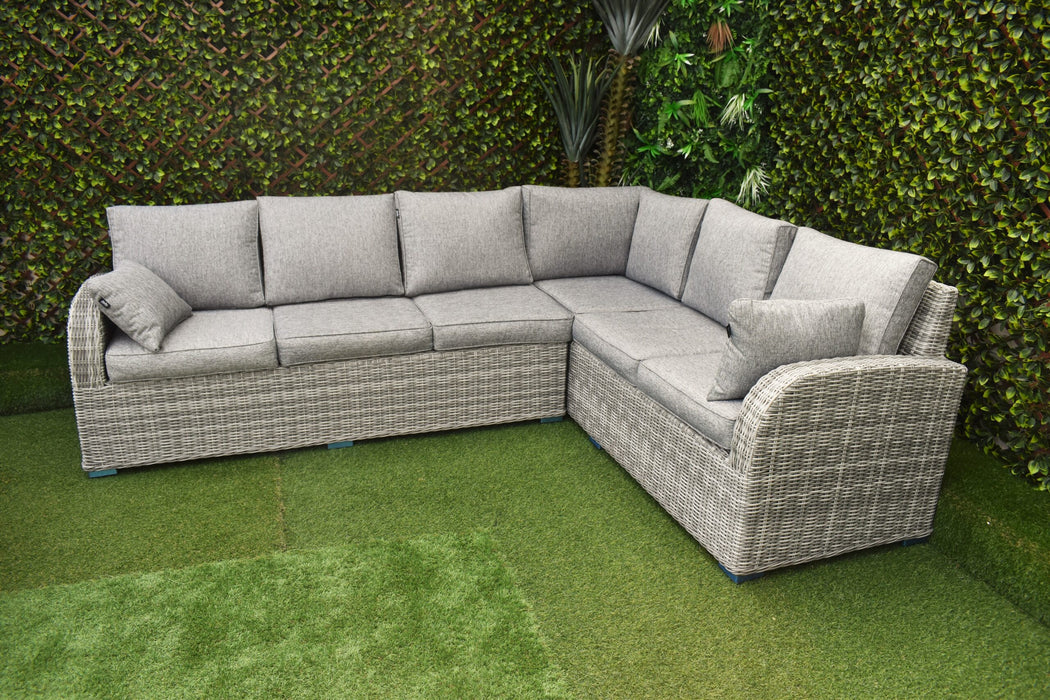 Tuscany L-Corner with Armchair Grey