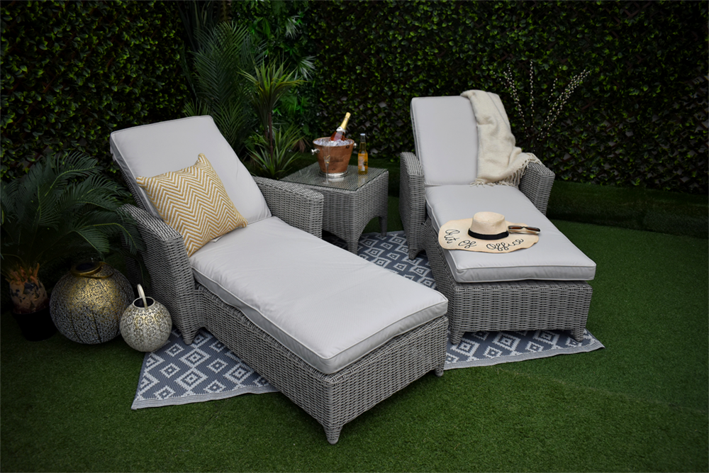 Verona Sun Lounger Set eurogardenandhome
